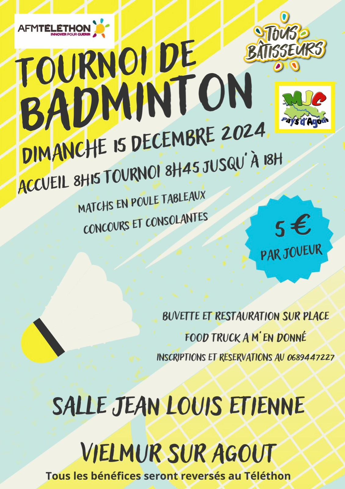 Tournoi MJC pays d'agout