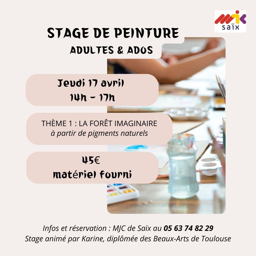 Stage peinture saïx